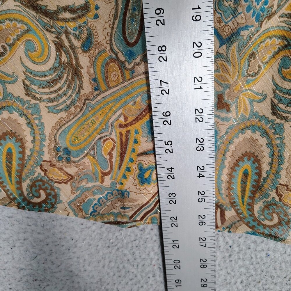 Lane Bryant Top Womens 20 Brown Paisley Halter Neck Blouse Y2K Retro Boho NWT - Picture 5 of 12